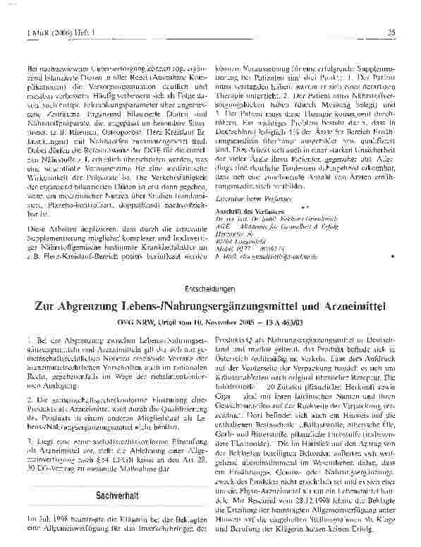Vorschauseite 3: Sinn und Unsinn von Nährstoffpräparaten