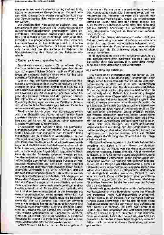 Vorschauseite 4: Aufgaben und Rechtstellung der Gemeindekrankenschwester