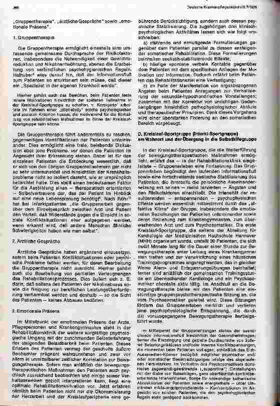 Vorschauseite 3: Psychosomatische Aspekte des Rehabilitationsprozesses nach Herzinfarkt