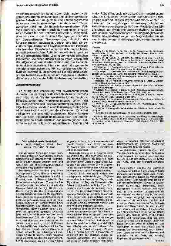 Vorschauseite 6: Psychosomatische Aspekte des Rehabilitationsprozesses nach Herzinfarkt