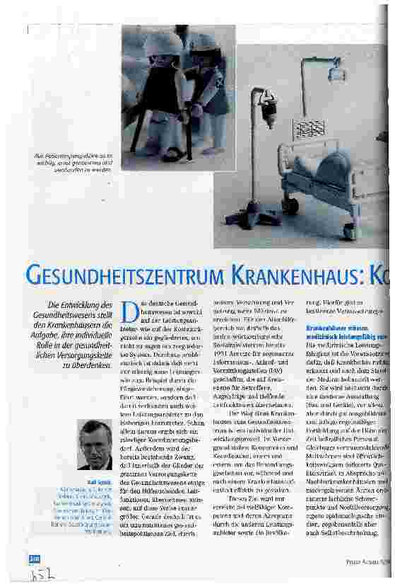 Vorschauseite 1: Gesundheitszentrum Krankenhaus: Koordination, Vernetzung und Verzahnung