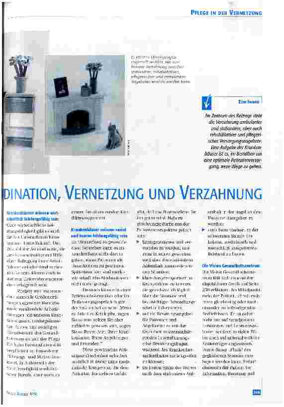 Vorschauseite 2: Gesundheitszentrum Krankenhaus: Koordination, Vernetzung und Verzahnung