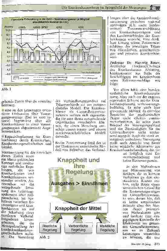 Vorschauseite 2: Die Krankenhausreform im Spiegelbild der Meinungen 5. Neubiberger Krankenhausforum