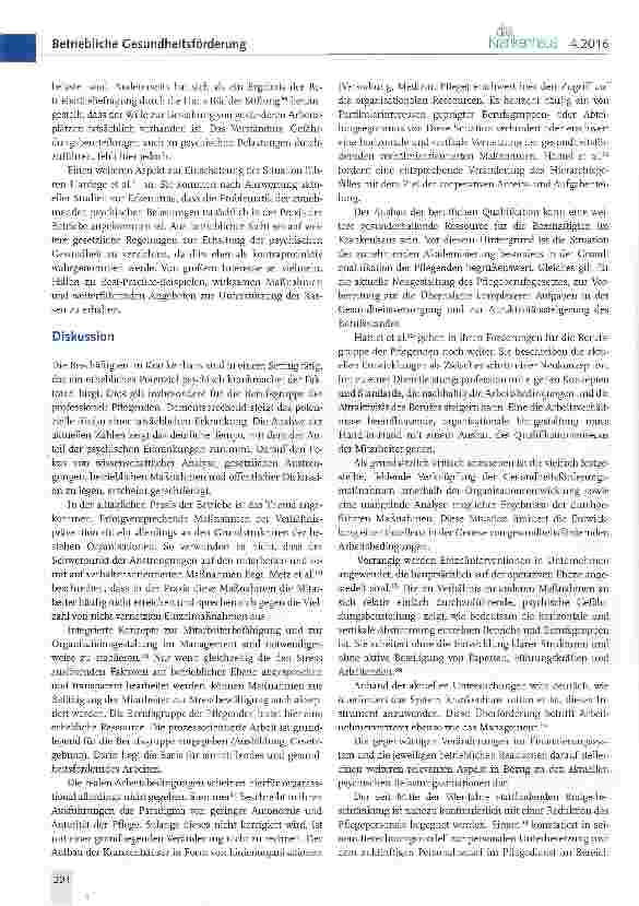 Vorschauseite 3: Psychische Erkrankungen im Gesundheitsdienst
