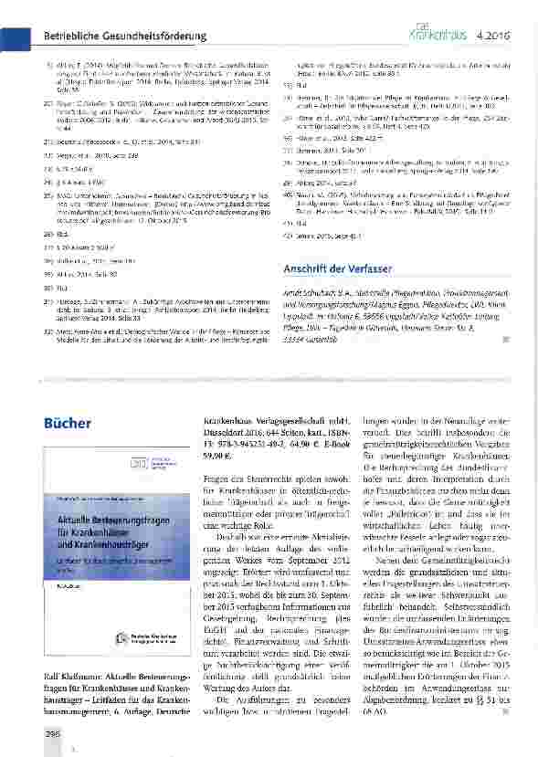 Vorschauseite 5: Psychische Erkrankungen im Gesundheitsdienst