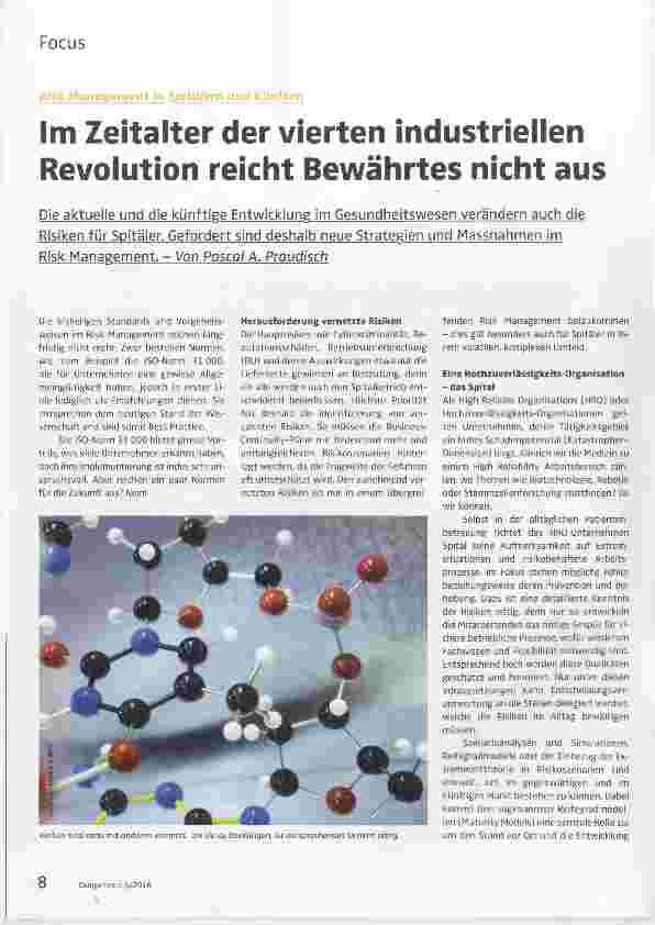 Vorschauseite 1: Im Zeitalter der vierten industrieiien Revoiution reicht Bewährtes nicht aus