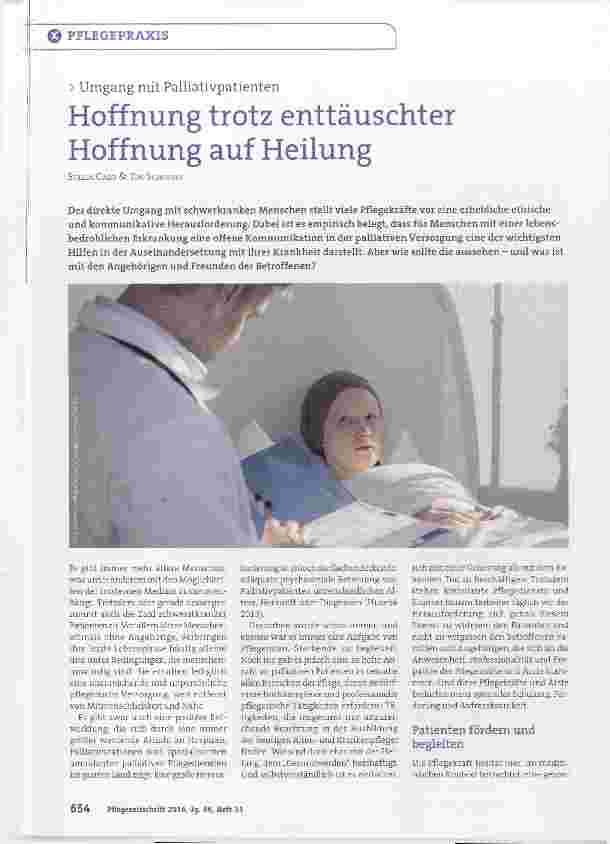 Vorschauseite 1: Hoffnung trotz enttäuschter Hoffnung auf Heilung