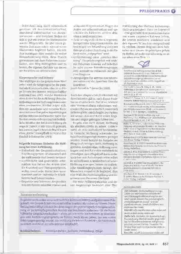 Vorschauseite 4: Hoffnung trotz enttäuschter Hoffnung auf Heilung