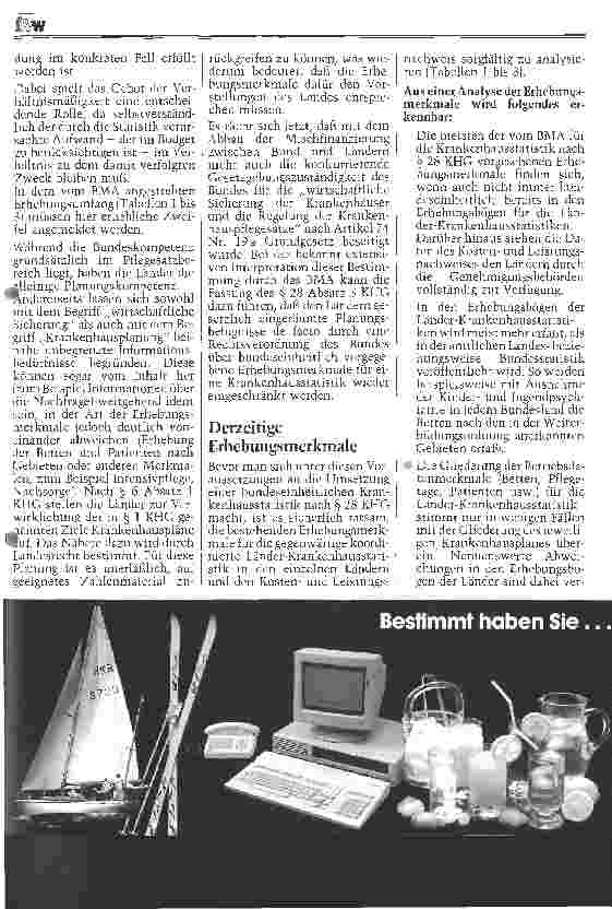 Vorschauseite 3: Krankenhaus-Statistikverordnung nach Paragraph 28 KHG