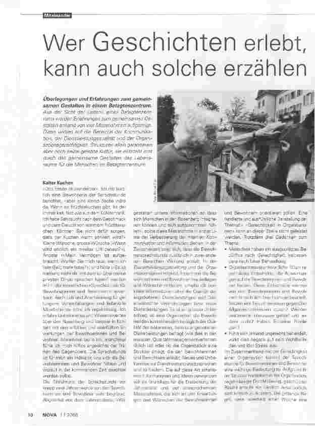Vorschauseite 1: Wer Geschichten erlebt, kann auch solche erzählen