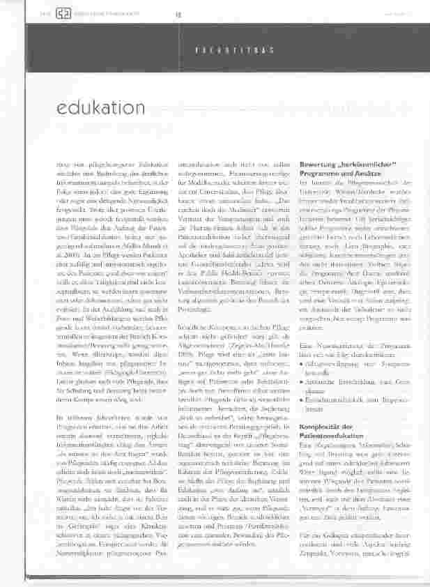 Vorschauseite 3: Patienten-und Familienedukation in der Pflege
