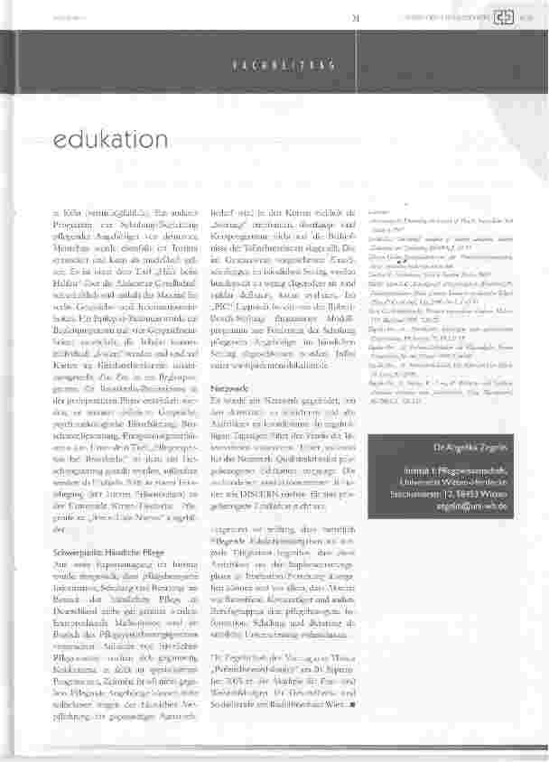 Vorschauseite 6: Patienten-und Familienedukation in der Pflege