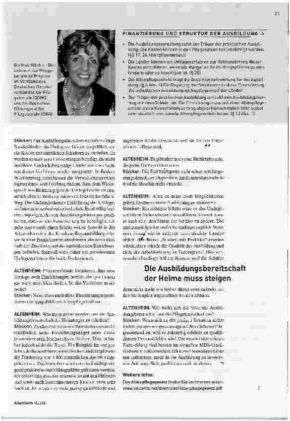 Vorschauseite 2: Jeder sollte einen Beitrag zur Finanzierung leisten
