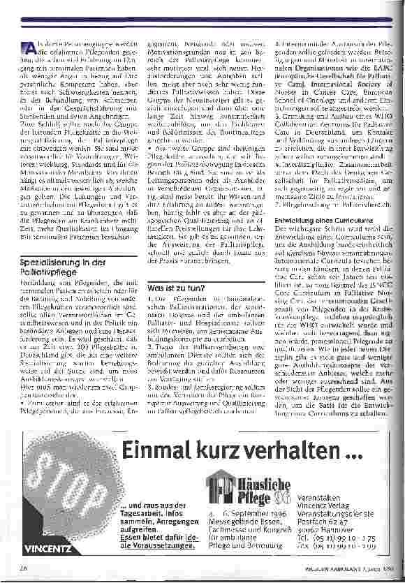 Vorschauseite 3: Qulifizierung von Pflegenden in Palliative Care