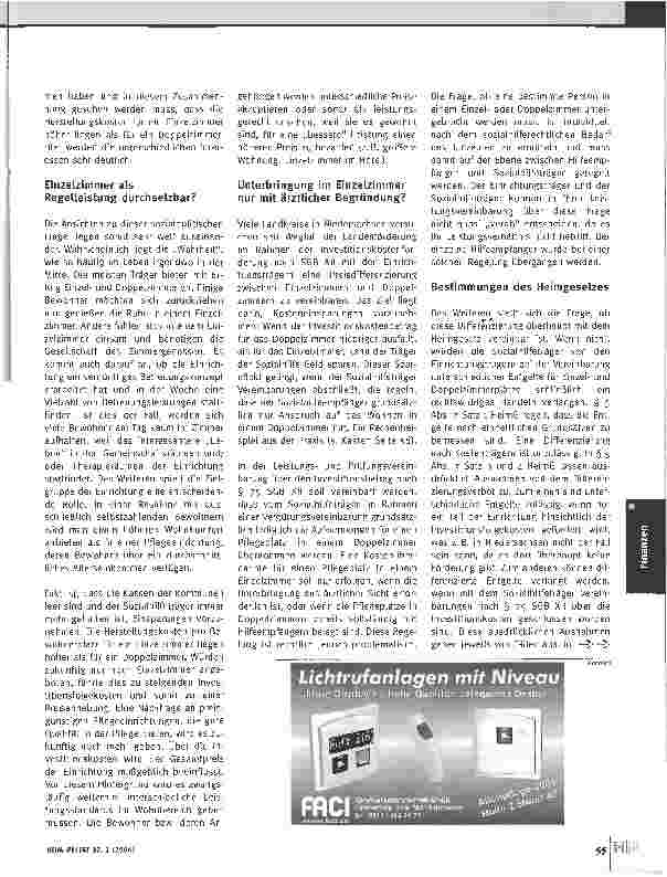 Vorschauseite 2: Streitthema Einzelzimmerzuschlag