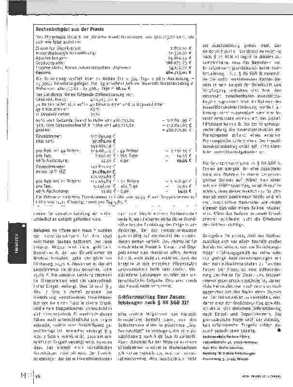 Vorschauseite 3: Streitthema Einzelzimmerzuschlag