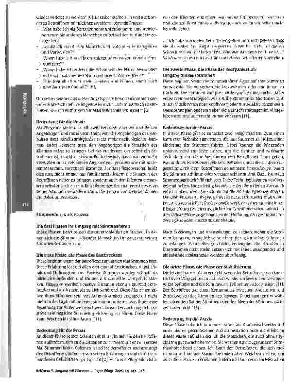 Vorschauseite 4: Umgang mit Stimmen hörenden Menschen in der Psychiatrie