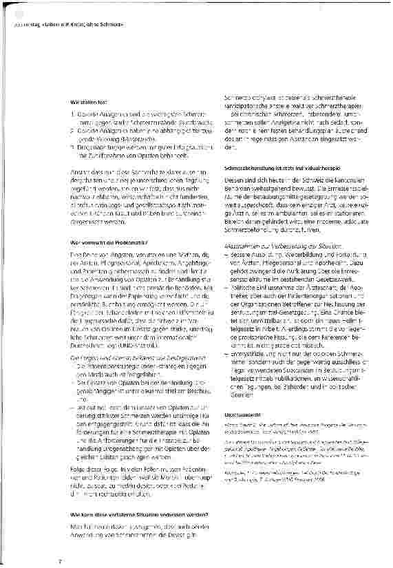 Vorschauseite 2: Aktionstag Leben mit Krebs, ohne Schmerz