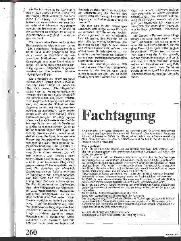 Vorschauseite 3: Problem Entmündigung Aus einem Seminar der Freien Altenhilfe auf Bundesebene (FAB)