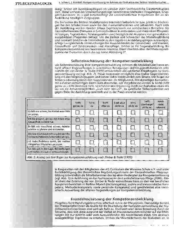 Vorschauseite 4: Kompetenzerfassung im Rahmen der Evaluation des BerlinerModellversuches Generalistische Pflegeausbildung