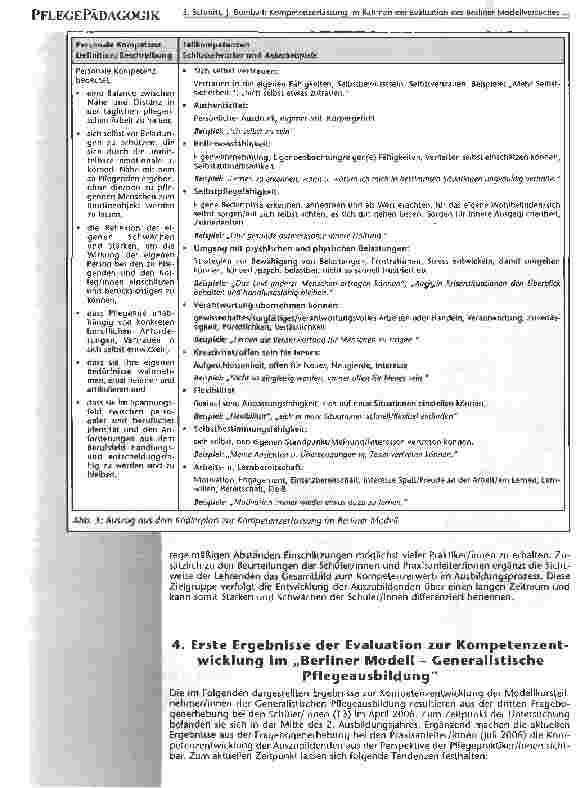 Vorschauseite 5: Kompetenzerfassung im Rahmen der Evaluation des BerlinerModellversuches Generalistische Pflegeausbildung