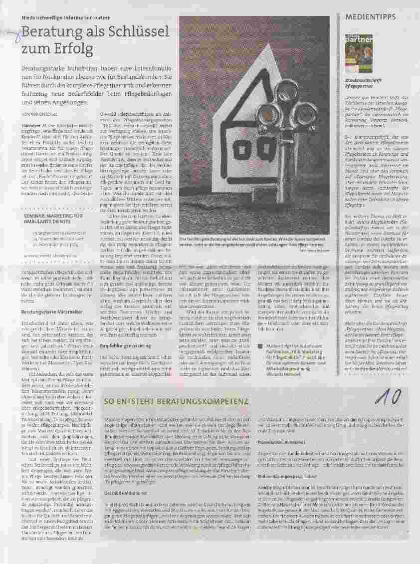 Vorschauseite 1: Beratung als Schlüssel zum Erfolg