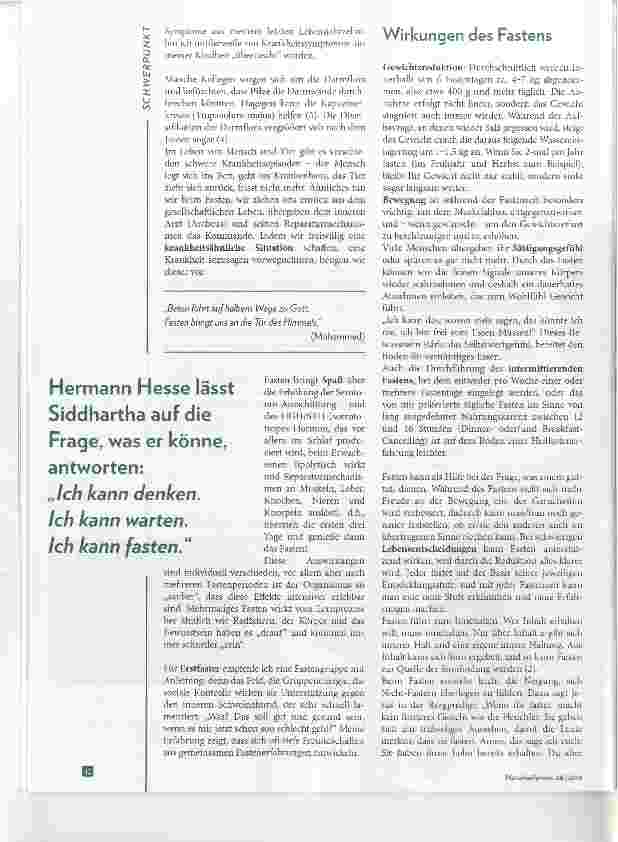 Vorschauseite 3: Fasten: Heiler und Jungbrunnen