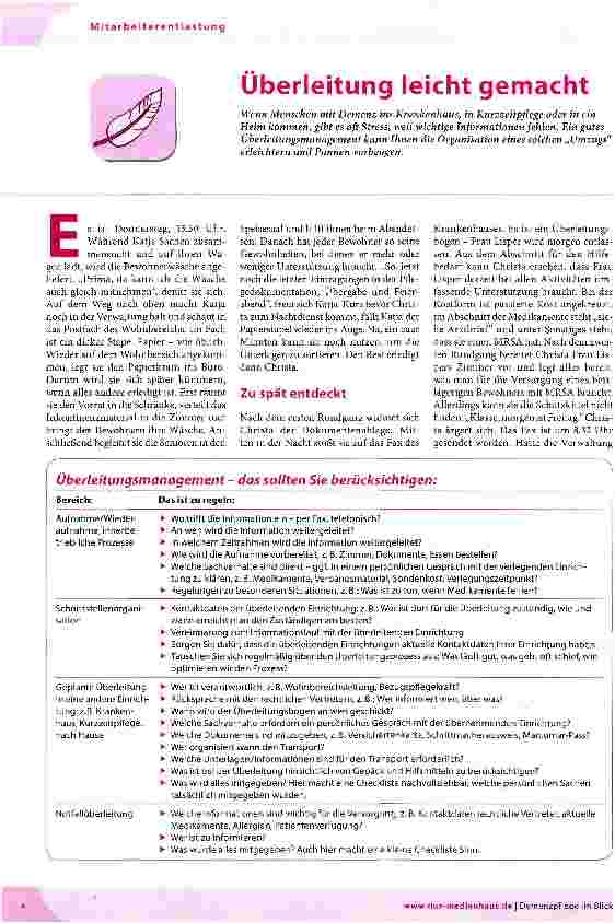 Vorschauseite 1: Überleitung leicht gemacht