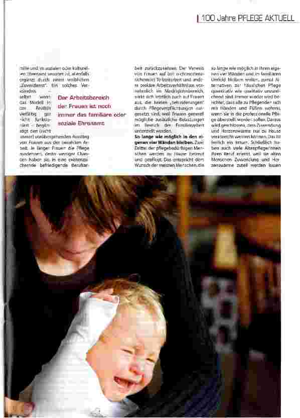 Vorschauseite 2: Pflege in Deutschland ist weiblich - ein Blick auf die Pflege 2006