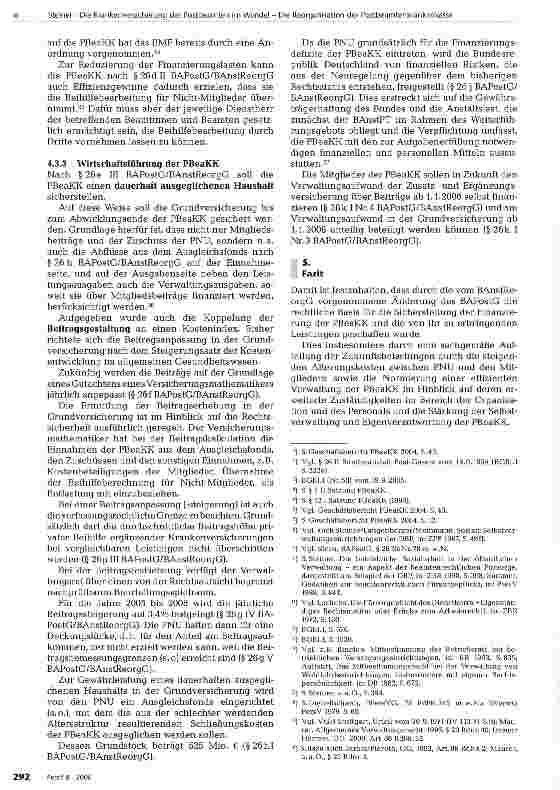 Vorschauseite 4: Die Krankenversicherung der Postbeamten im Wandel - Die Reorganisation der Postbeamtenkrankenkasse