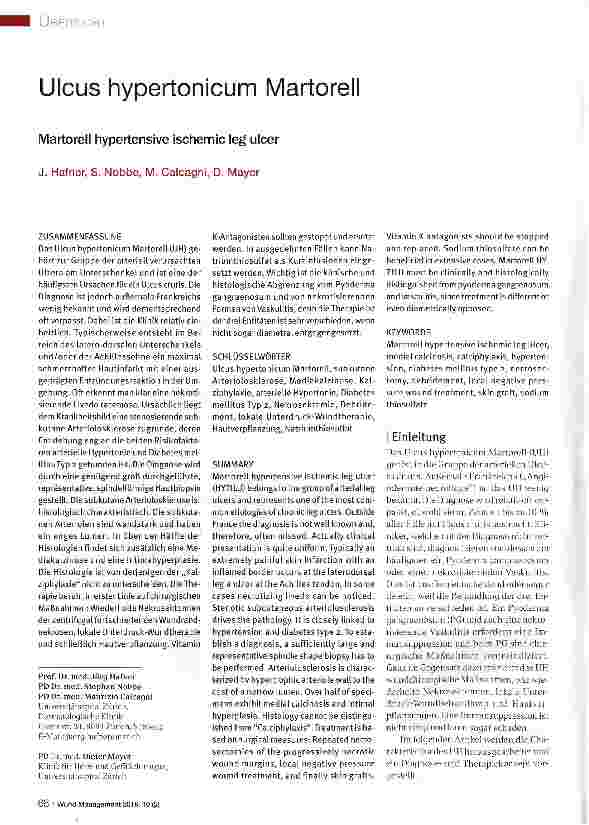 Vorschauseite 1: Ulcus hypertonicum Martorell