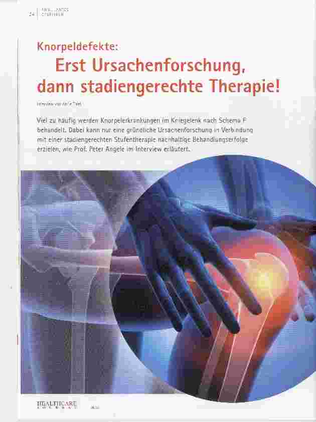 Vorschauseite 1: Knorpeldefekte: Erst Ursachenforschung, dann stadiengerechte Therapie!
