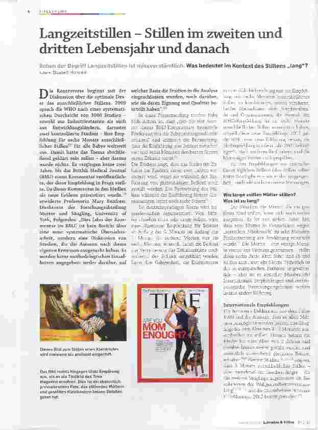 Vorschauseite 1: Langzeitstillen Stillen im zweiten und dritten Lebensjahr und danach