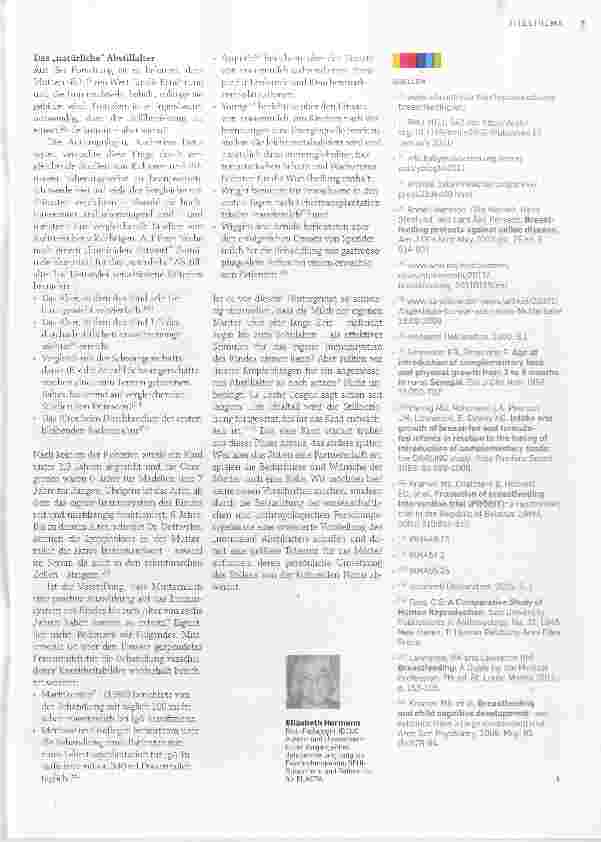 Vorschauseite 4: Langzeitstillen Stillen im zweiten und dritten Lebensjahr und danach