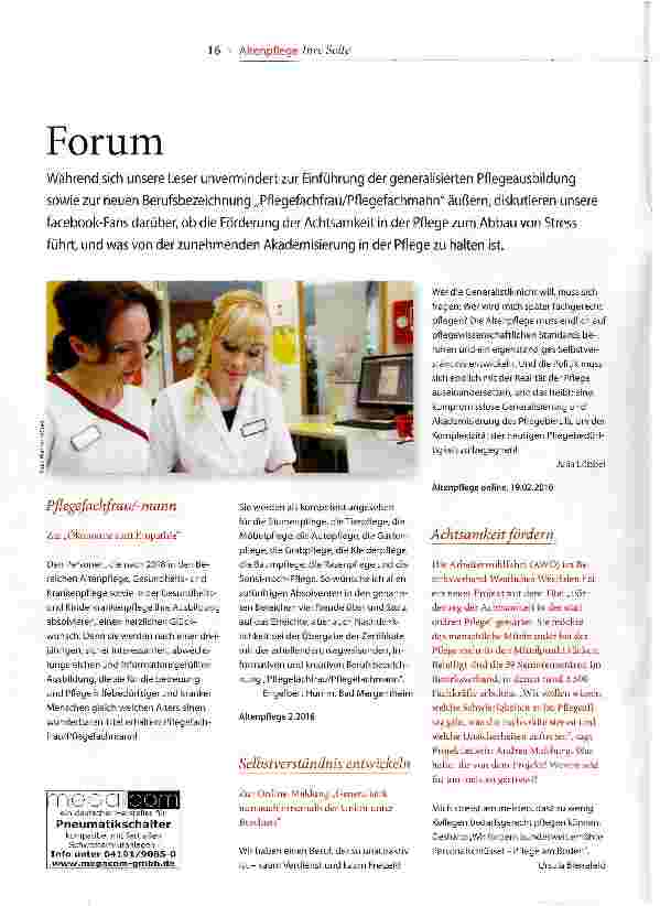 Vorschauseite 1: Forum