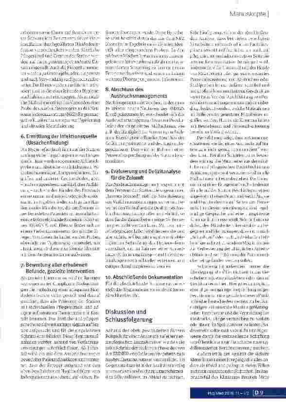 Vorschauseite 5: Effektives Ausbruchsmanagement: Was können wir aus „prominenten Ausbrüchen lernen?