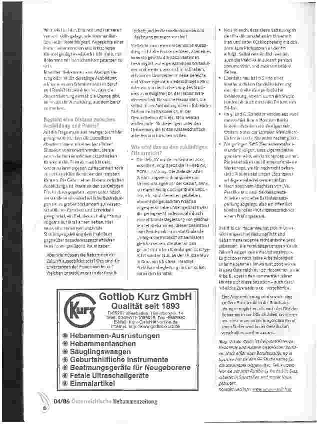 Vorschauseite 3: Wie viel Modernisierung brauchen Hebammen?