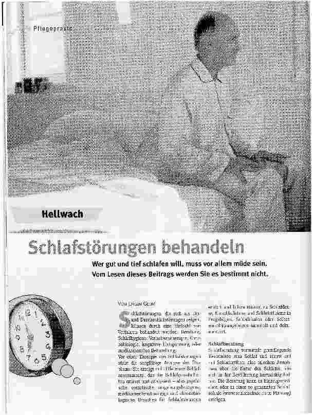 Vorschauseite 1: Schlafstörungen behandeln