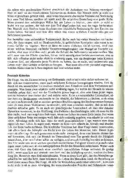 Vorschauseite 2: Ethische Überlegungen zur Euthanasie