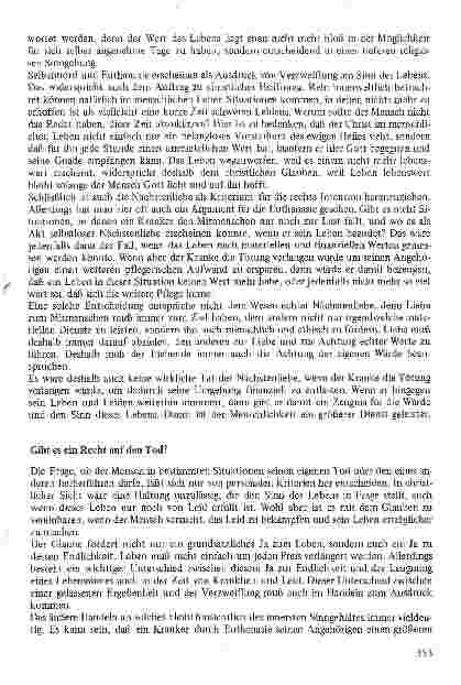 Vorschauseite 3: Ethische Überlegungen zur Euthanasie