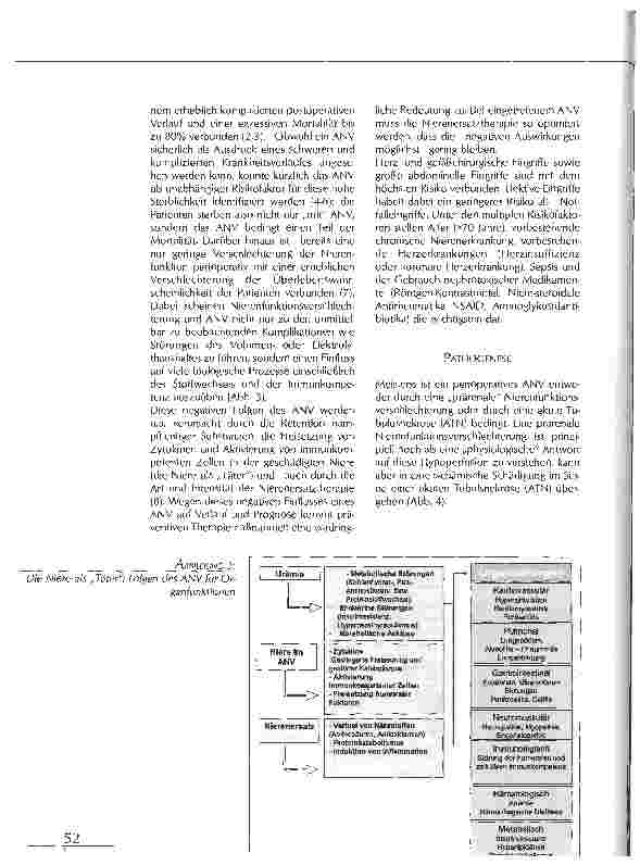 Vorschauseite 3: PERIOPERATIVES AKUTES NIERENVERSAGEN - PATHOPHYSIOLOGIE, PRÄVENTION UND THERAPIE