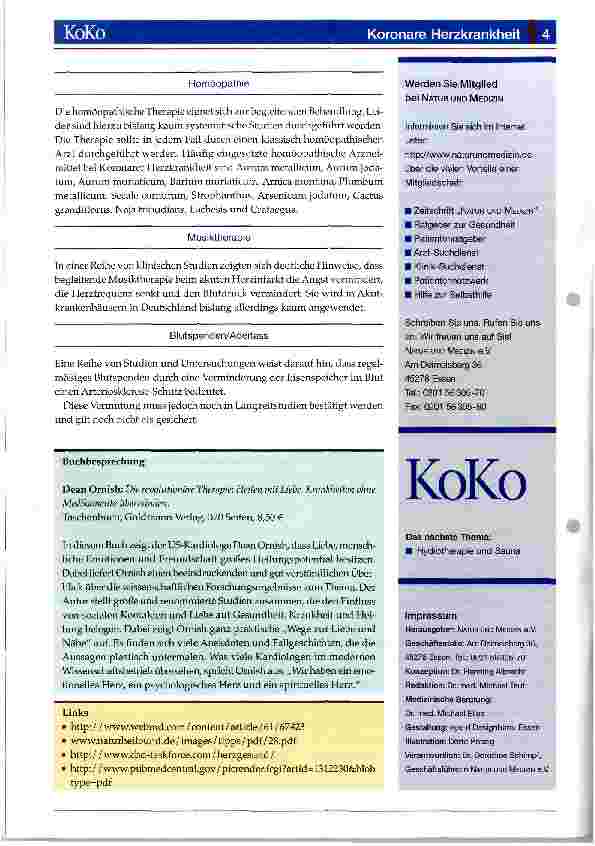 Vorschauseite 4: Koronare Herzkrankheit (KHK)