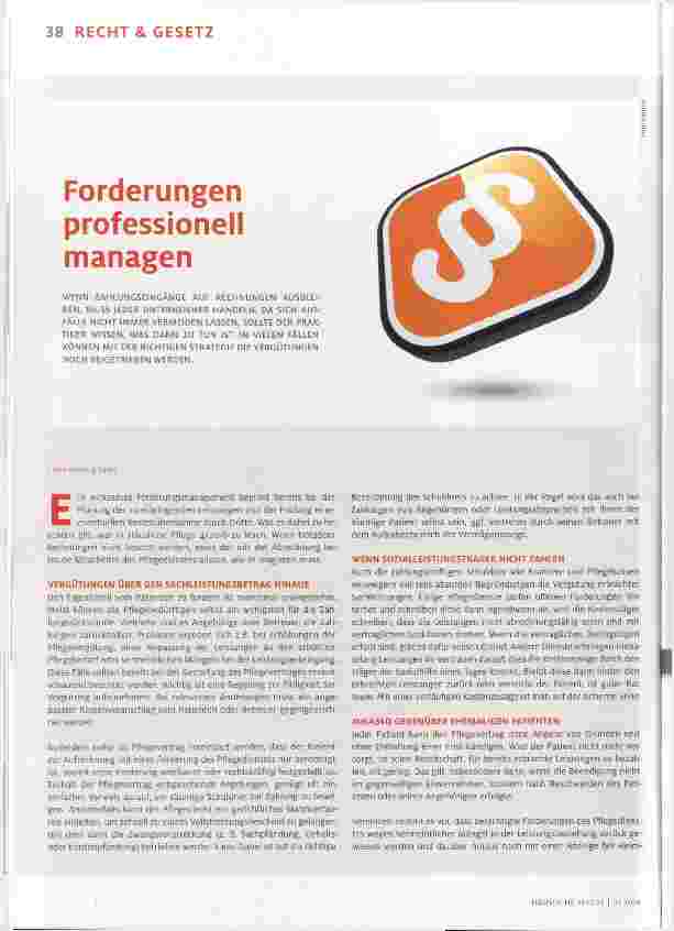 Vorschauseite 1: RECHT & GESETZ Forderungen professionell managen