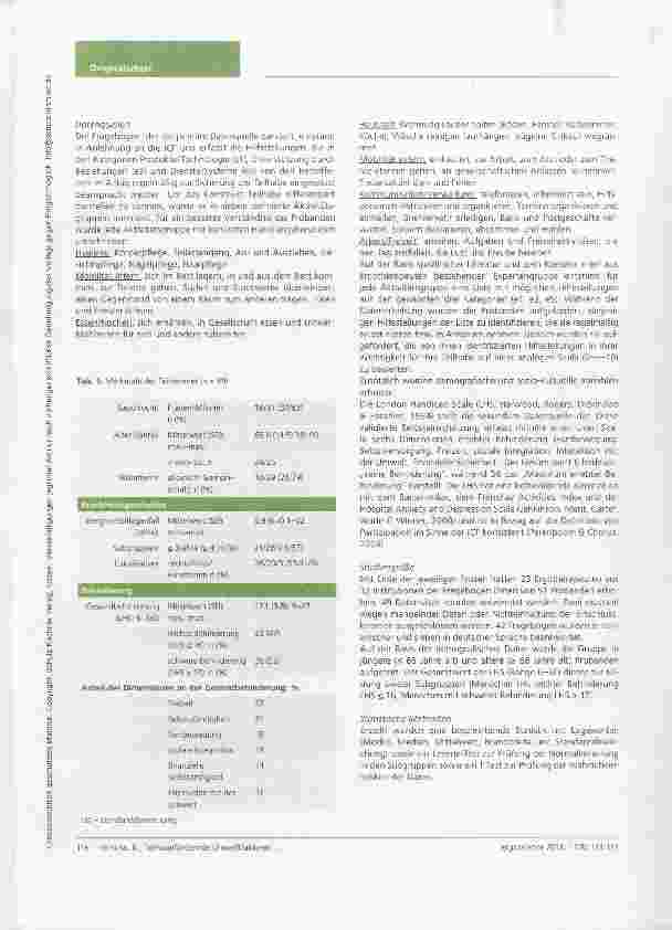 Vorschauseite 4: Teilhabefördernde Umweltfaktoren im Alltag von zuhause lebenden Menschen nach Schlaganfall im Kanton Tessin/Schweiz