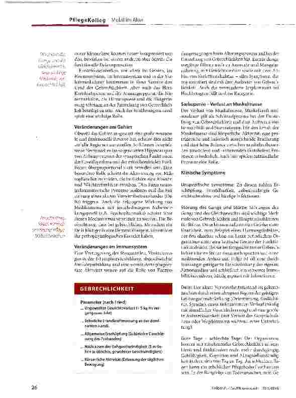 Vorschauseite 2: Gebrechlich - mehr als nur alt