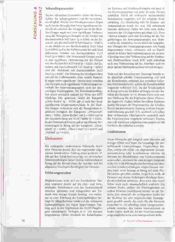 Vorschauseite 6: Effekte eines allgemeinen Koordinationstrainings bei Patienten mit Schulterpathologie