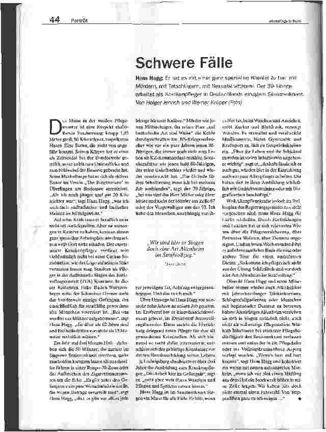 Vorschauseite 1: Schwere Fälle