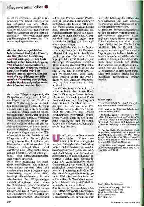 Vorschauseite 4: Wo und wie kann ich Pflege, Pflegemanagement, Pflegepädagogik studieren?