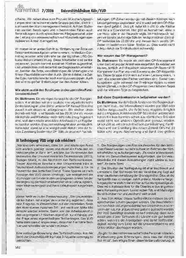Vorschauseite 3: Das Universitätsklinikum Köln auf dem Weg in die Zukunft