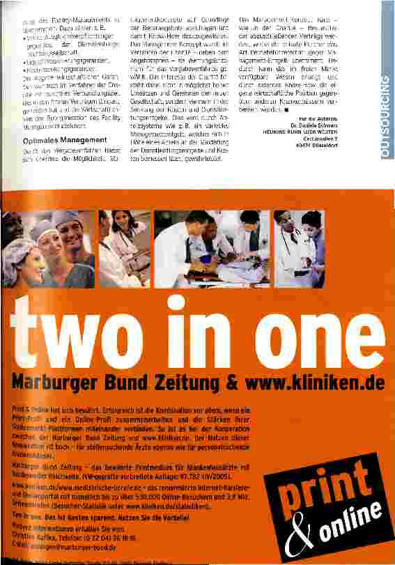 Vorschauseite 4: Mit Oursourcing aus der Finanznot